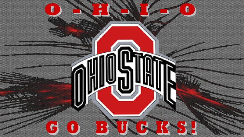 Ohio State Buckeyes Logo — Red, Aggressive, Digital Art