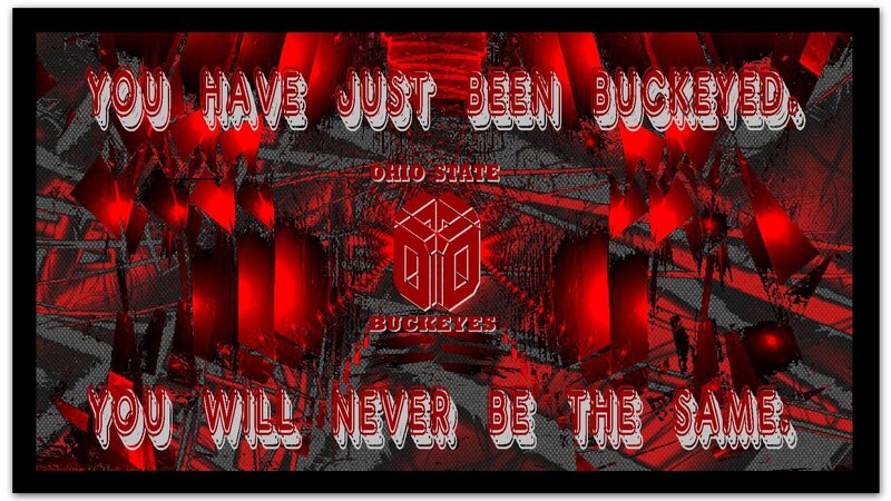 Ohio State Buckeyes Logo — Red, Aggressive, Dramatic