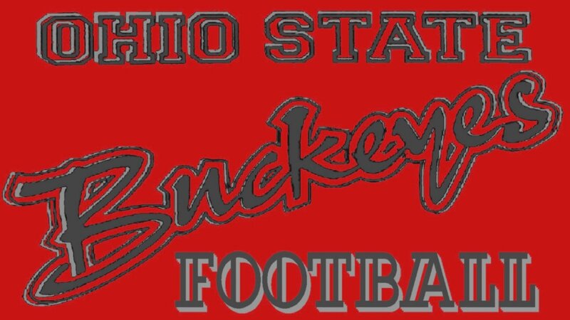 Ohio State Buckeyes Logo — Red, Bold, Vector Art, Football
