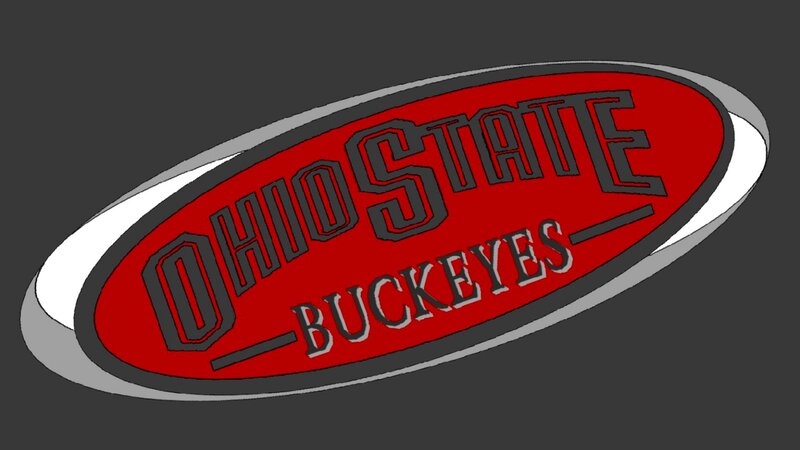 Ohio State Buckeyes Logo — Red, Bold, Vector Art, Text