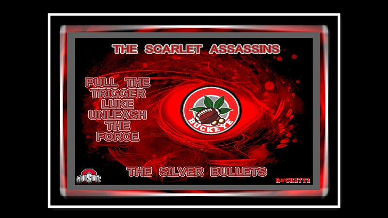 Ohio State Buckeyes Logo — Red, Dramatic, Digital Art