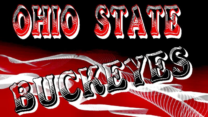 Ohio State Buckeyes Logo — Red, Energetic, Digital Art