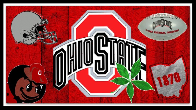 Ohio State Buckeyes Logo — Red, Proud, Digital Art, Football Helmet
