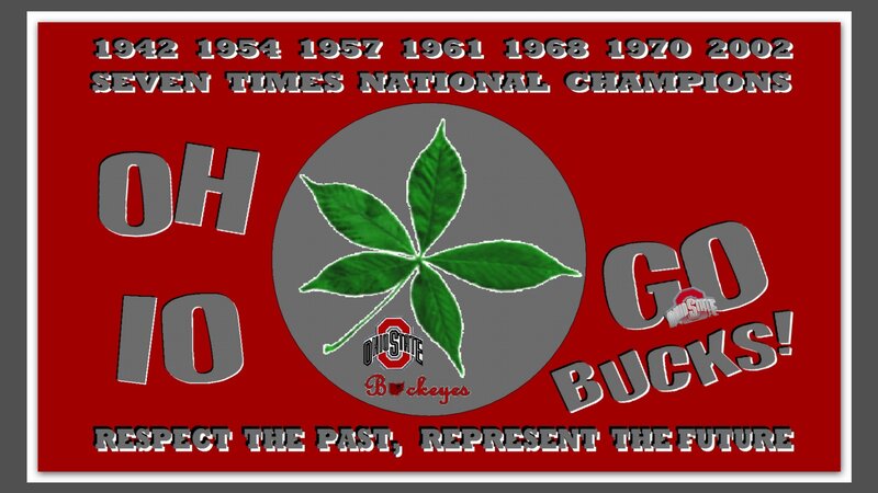Ohio State Buckeyes Logo — Red, Proud, Digital Art, Leaf