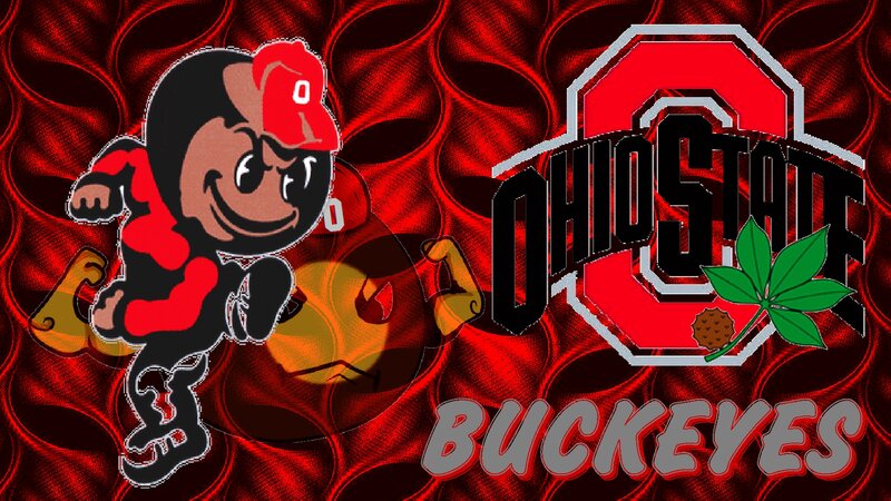 Ohio State Buckeyes Mascot — Red, Energetic, Digital Art
