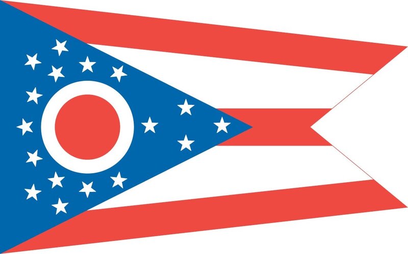 Ohio State Flag — Red