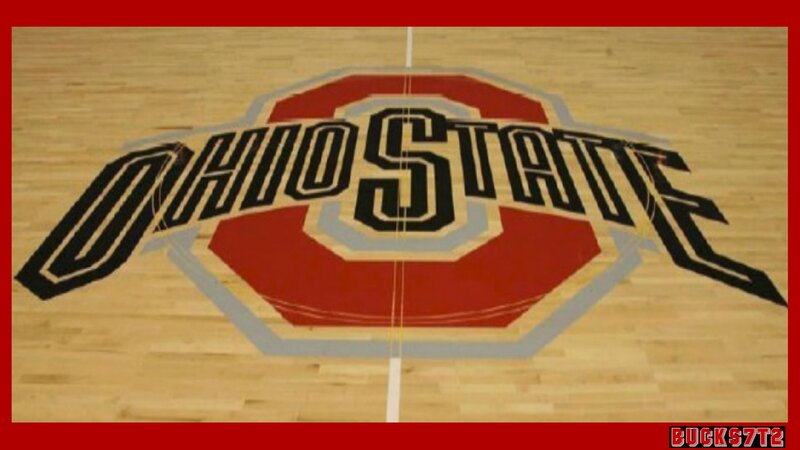 Ohio State Logo on Court