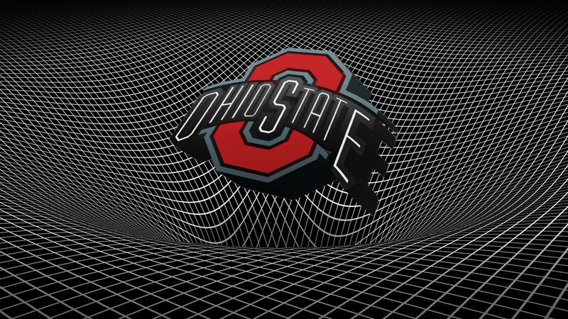 Ohio State logo on grid