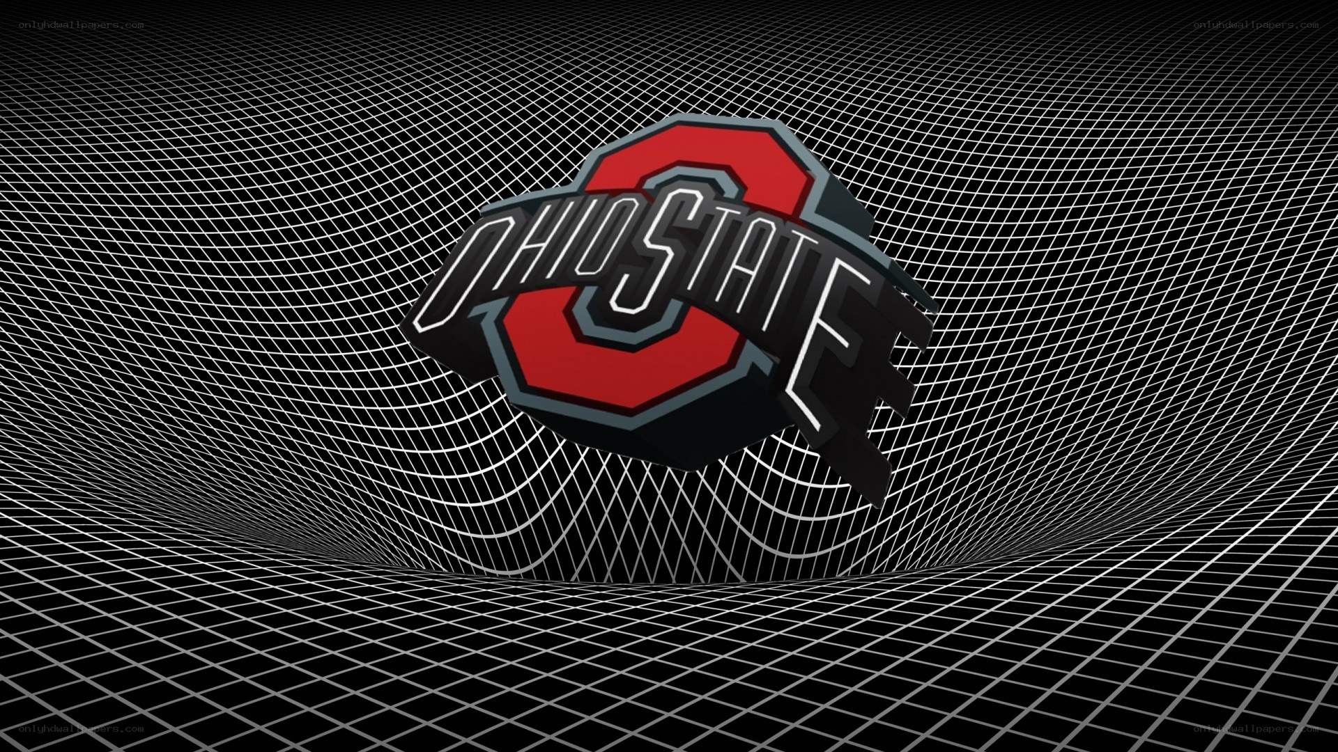 Ohio State logo on grid