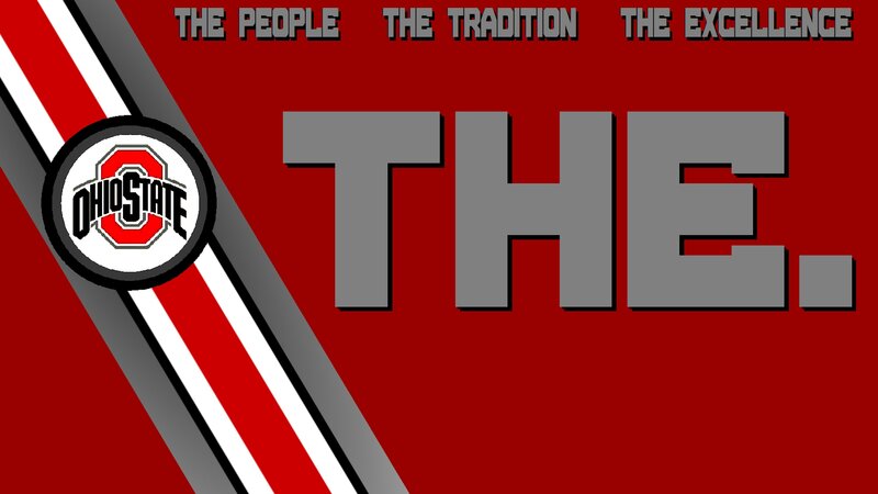 Ohio State Logo — Red, Bold, Vector Art
