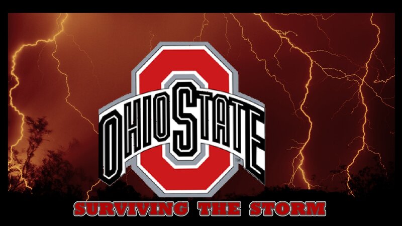 Ohio State Logo — Red, Dramatic