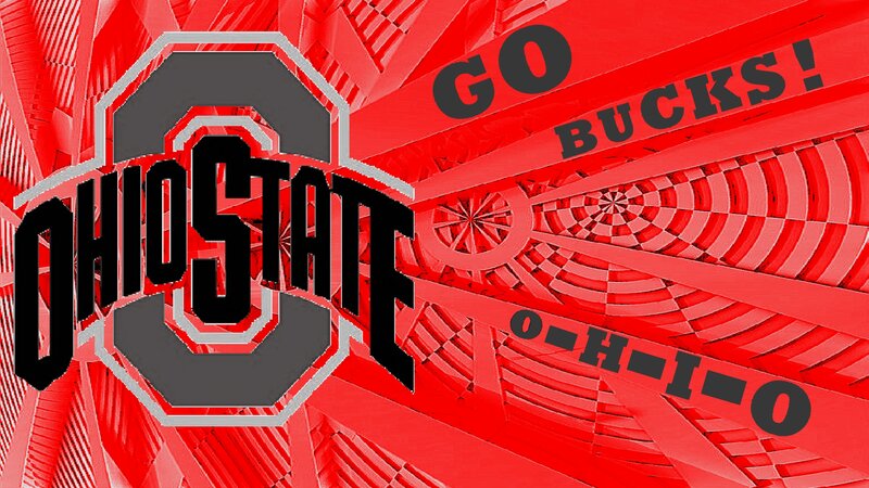Ohio State Logo — Red, Energetic