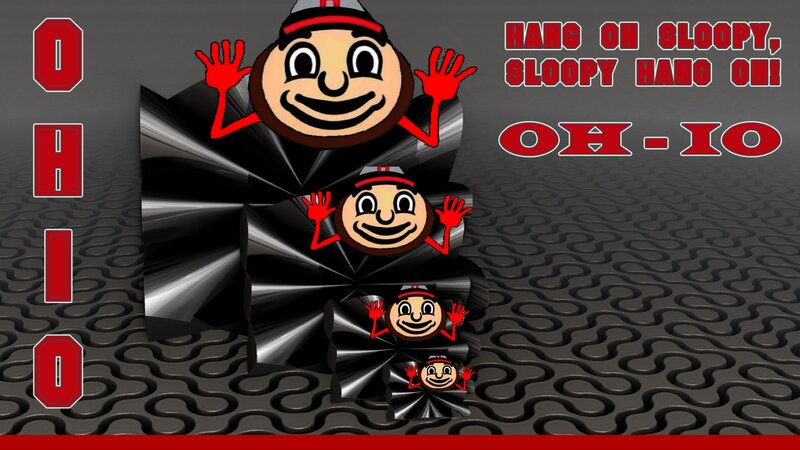 Ohio State Mascot — Red, Playful