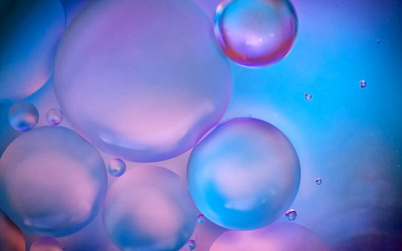 Oil Bubbles in Water