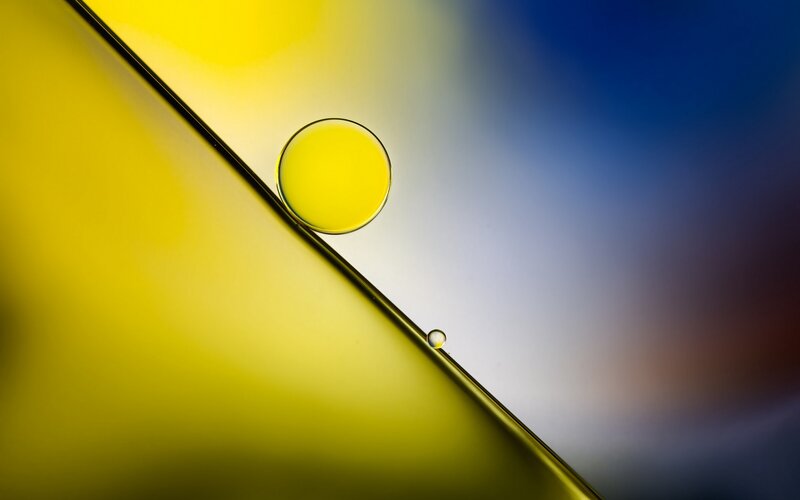 Oil Droplet on Surface