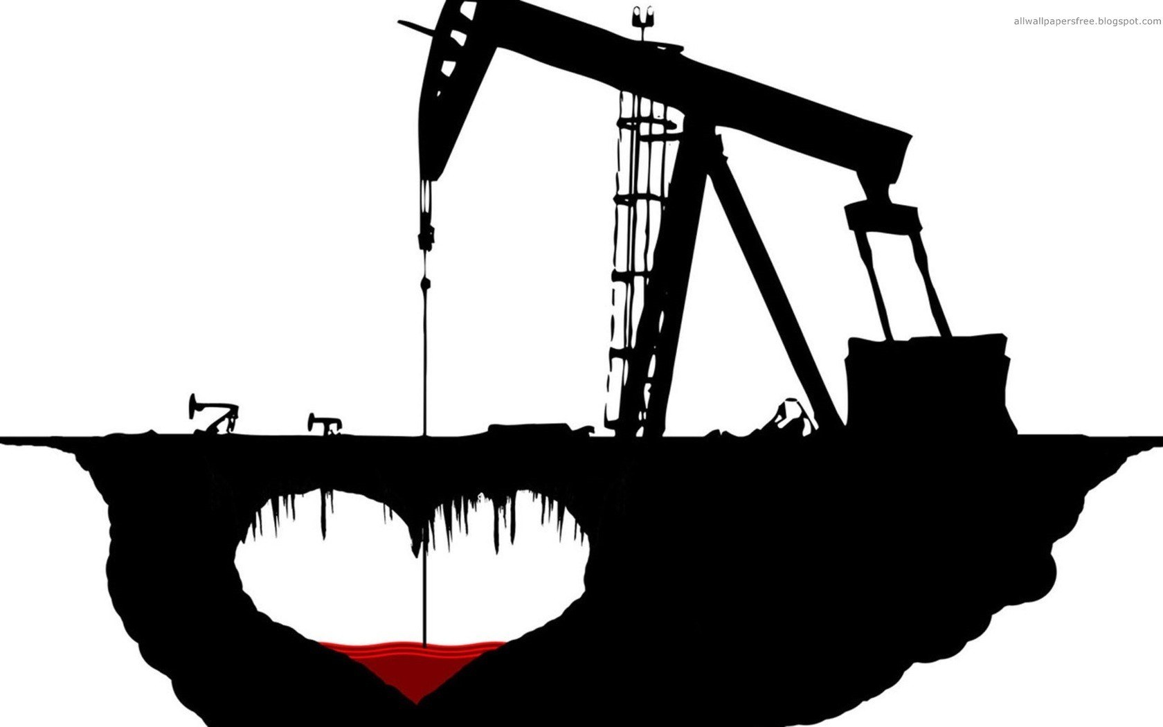 oil pump heart silhouette
