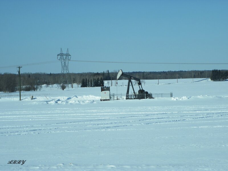 Oil Pump in Snow