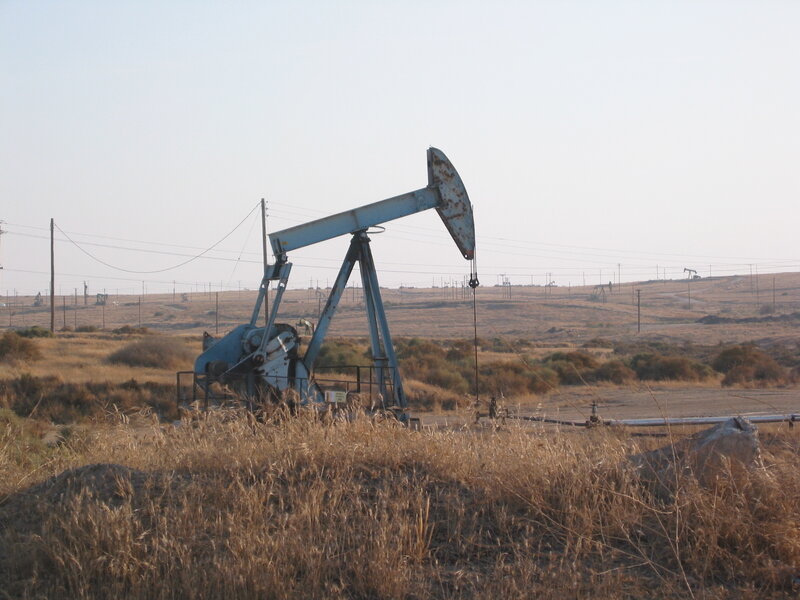 Oil Pumpjack in Field