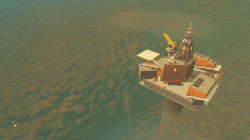 Oil Rig Platform — Green
