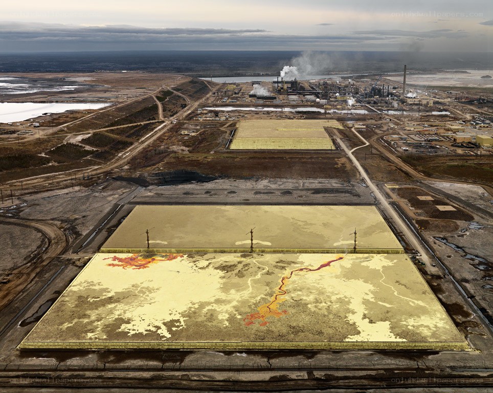 Oil sands tailings ponds