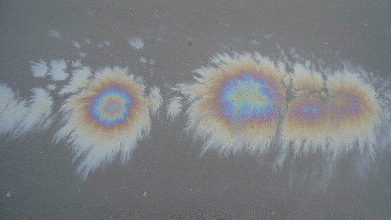Oil Slick on Pavement — Gray