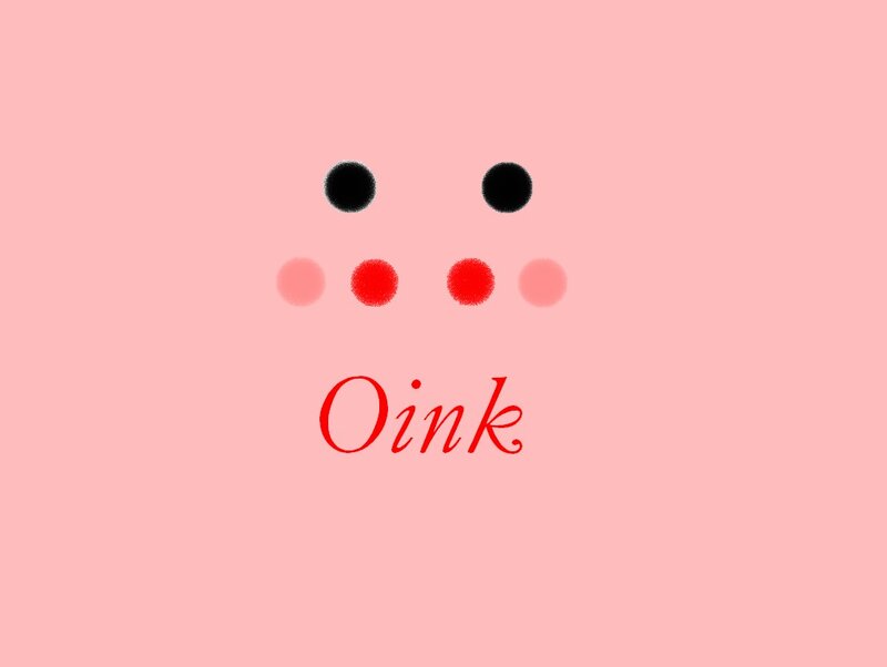 Oink Character Face