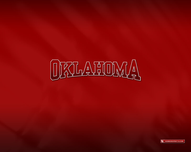 Oklahoma Sooners text on red