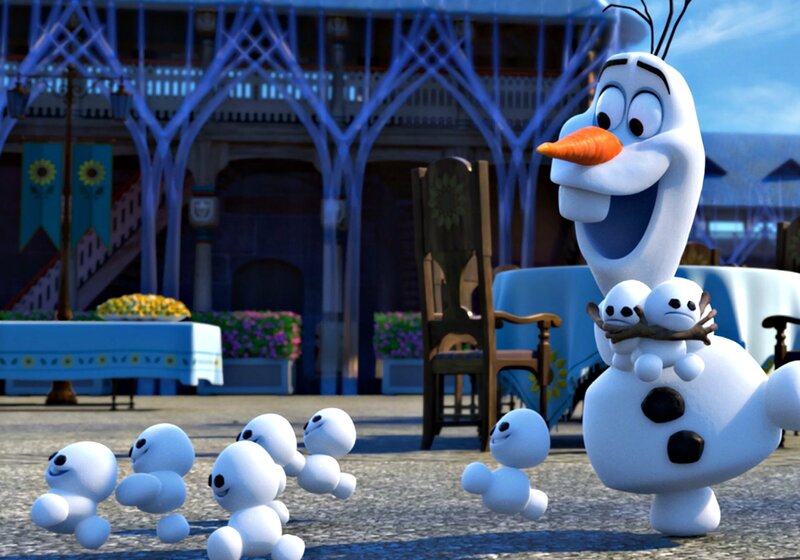 Olaf with Snowgies