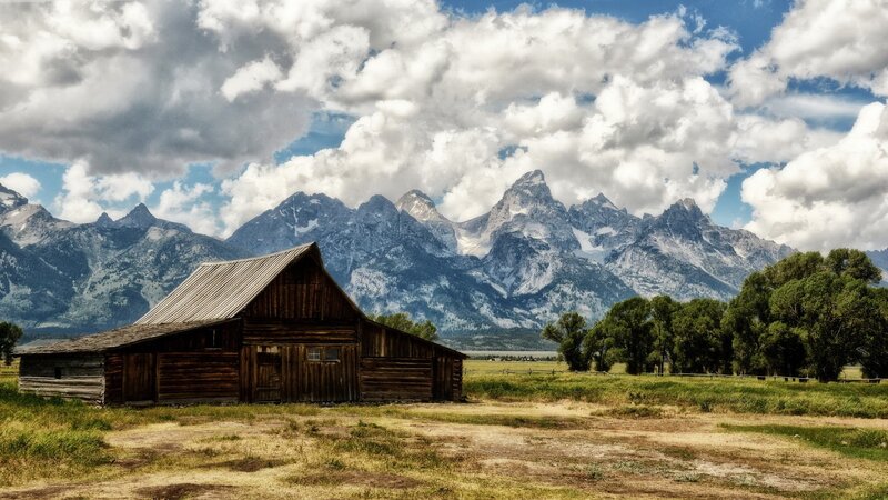 Old Barn in Mountains