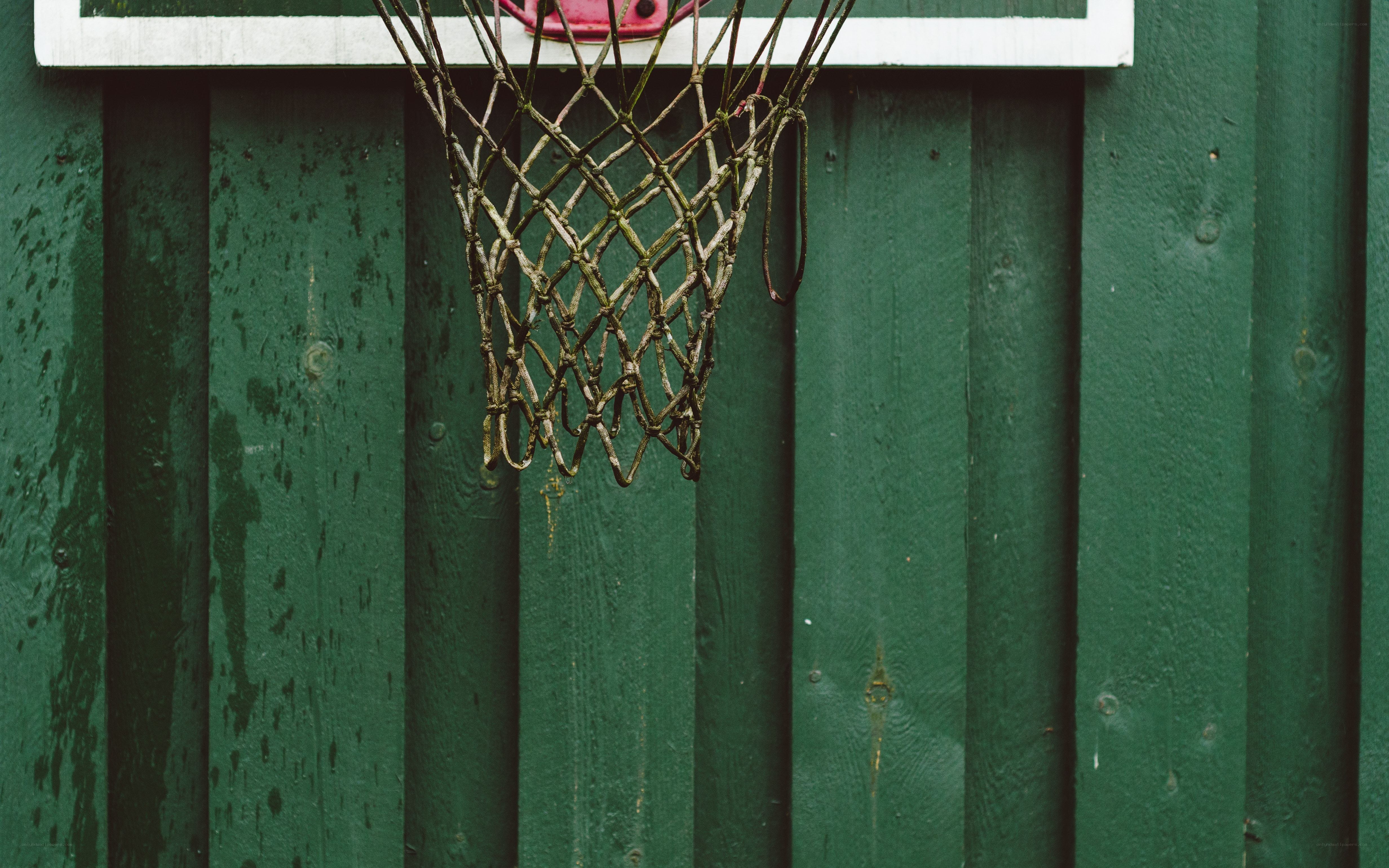 old basketball hoop net