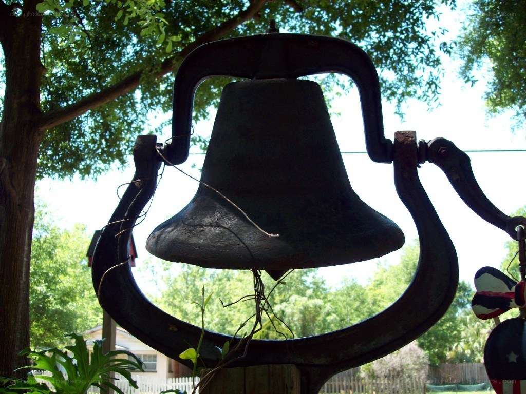 Old bell in a garden