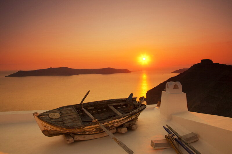 Old Boat on Rooftop