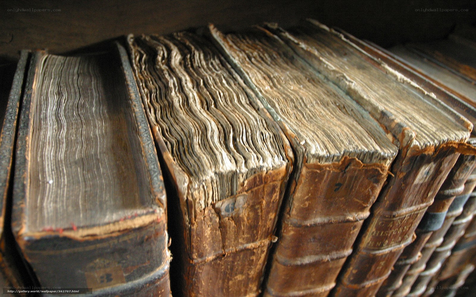 old books on a shelf