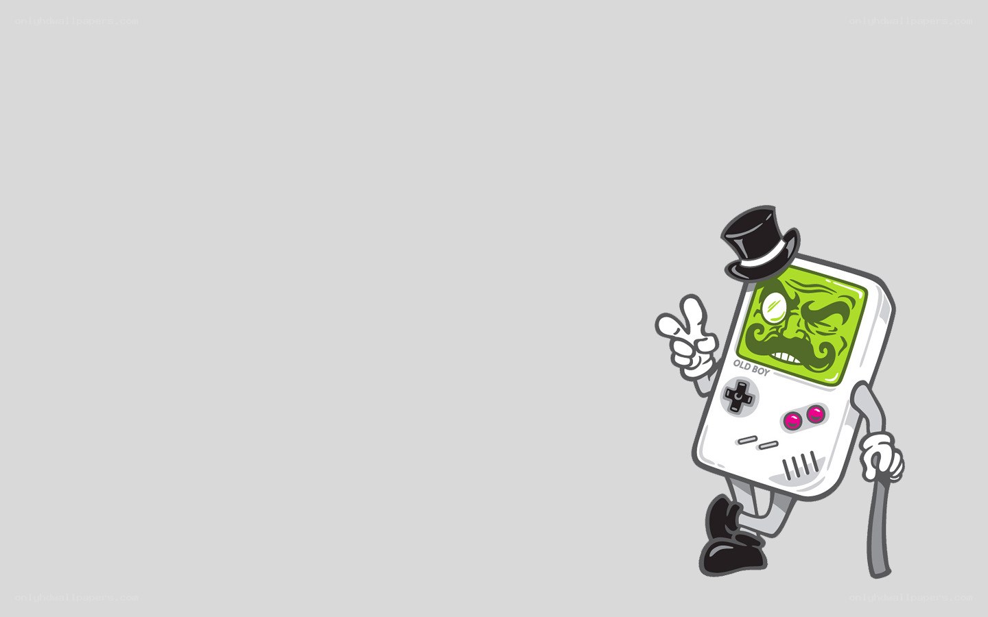 old boy game console character