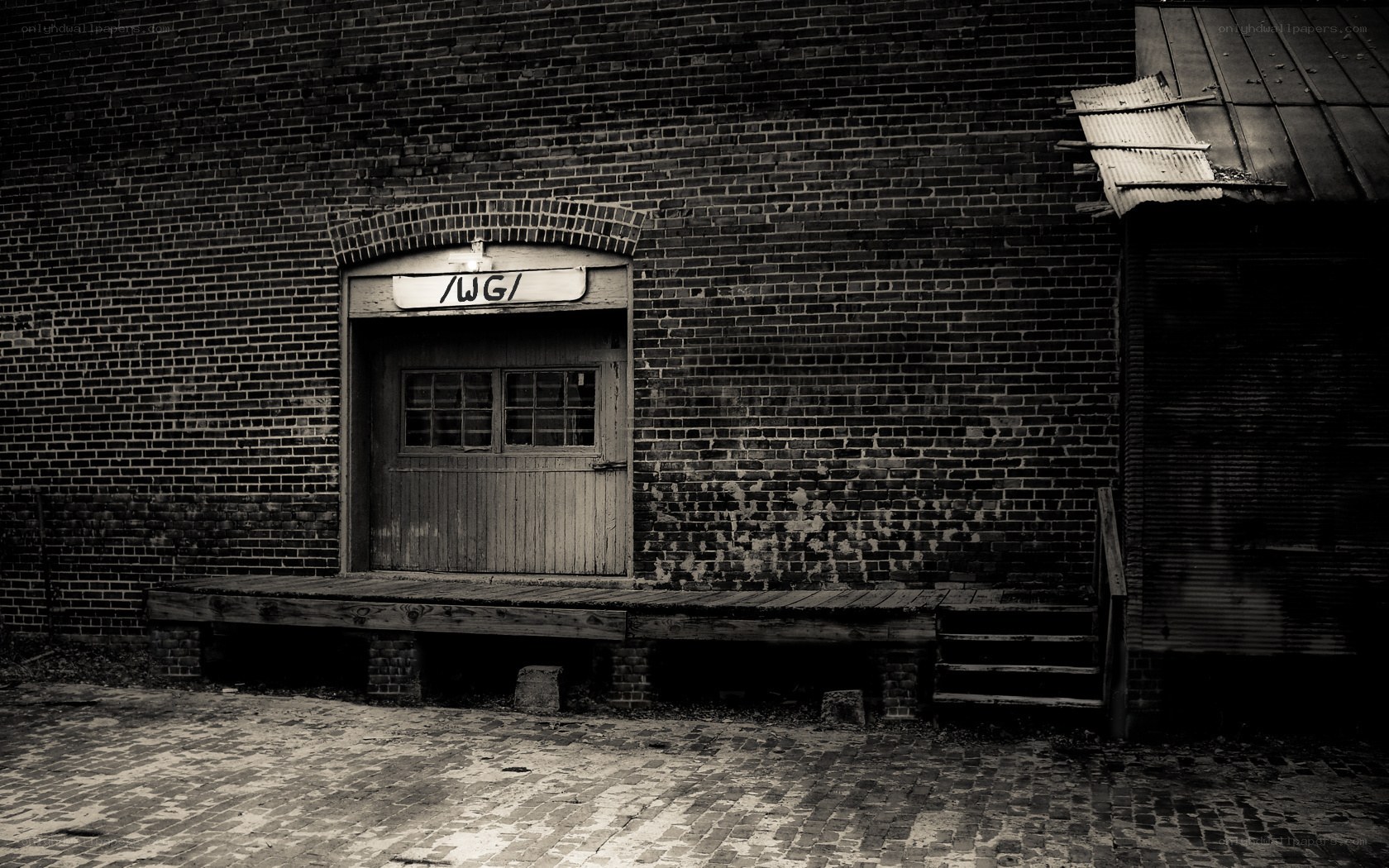 Old brick building with WG sign