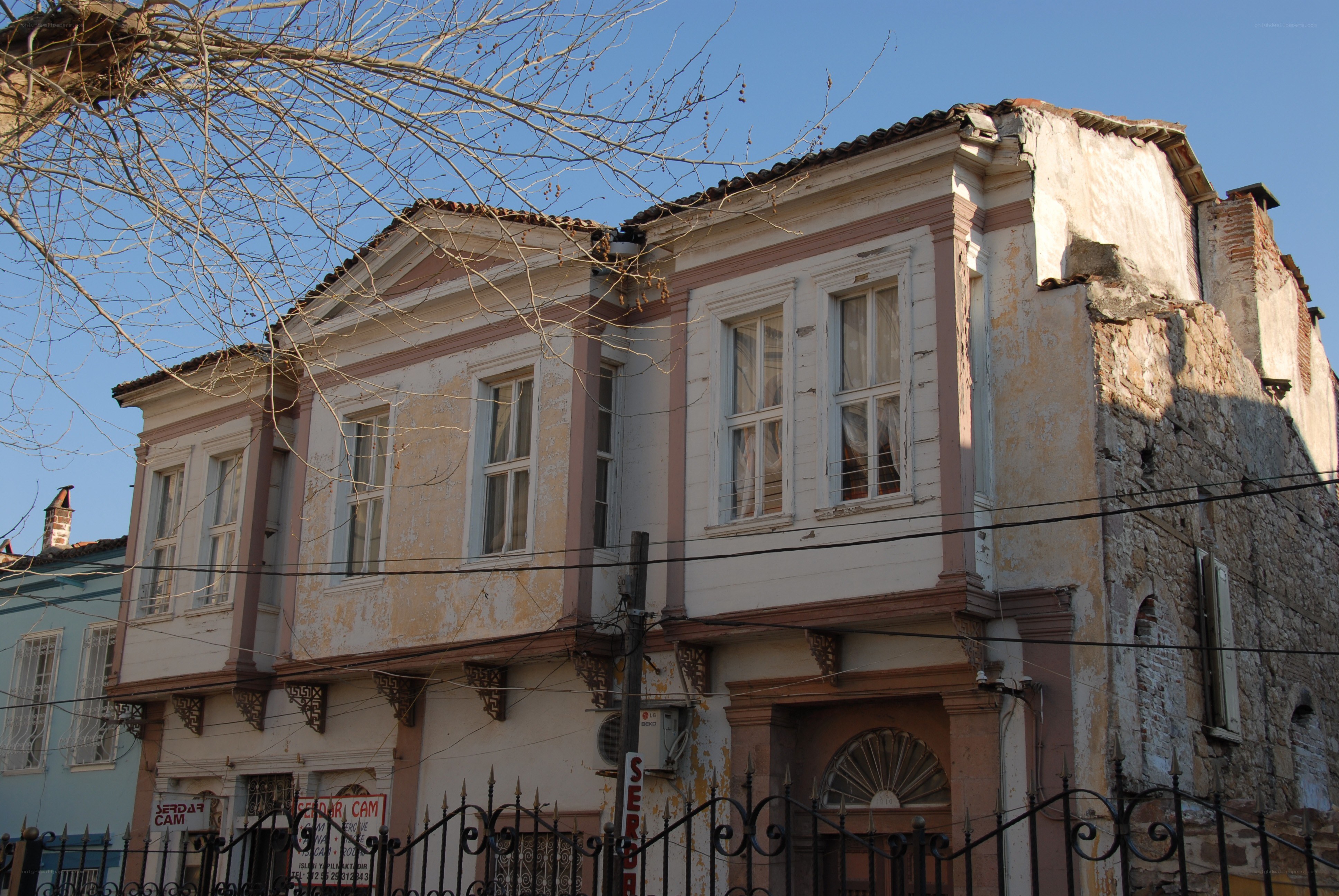 Old building in a historic district
