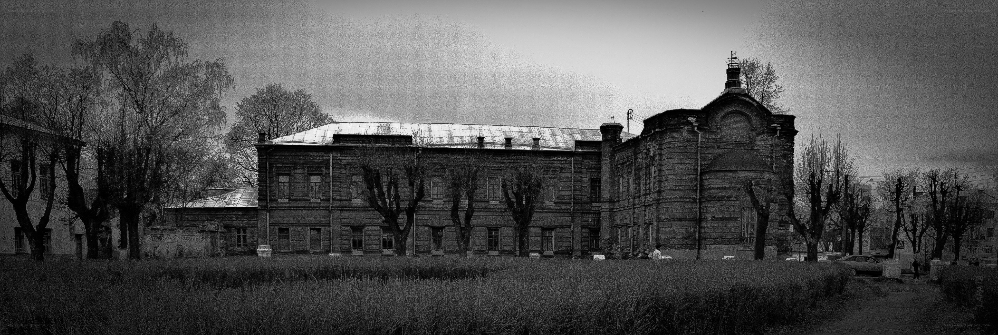 Old building in a quiet town