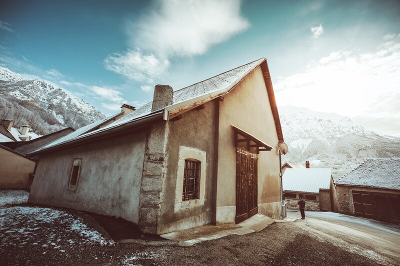 Old Building in Mountain Village