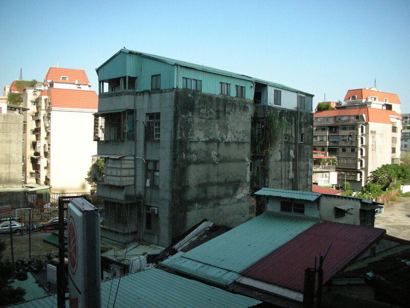 Old building in urban area