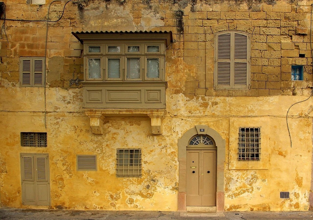 Old building with balcony