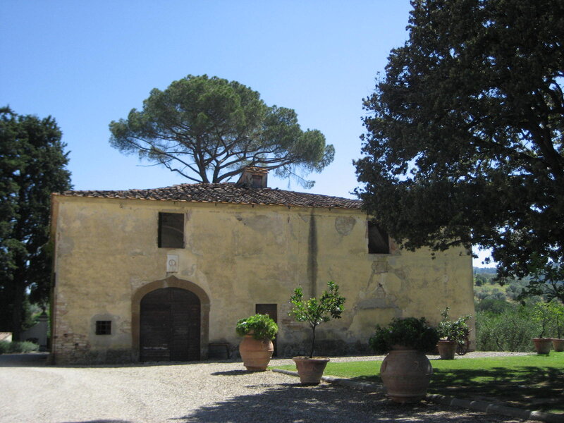 Old Building with Potted Plants