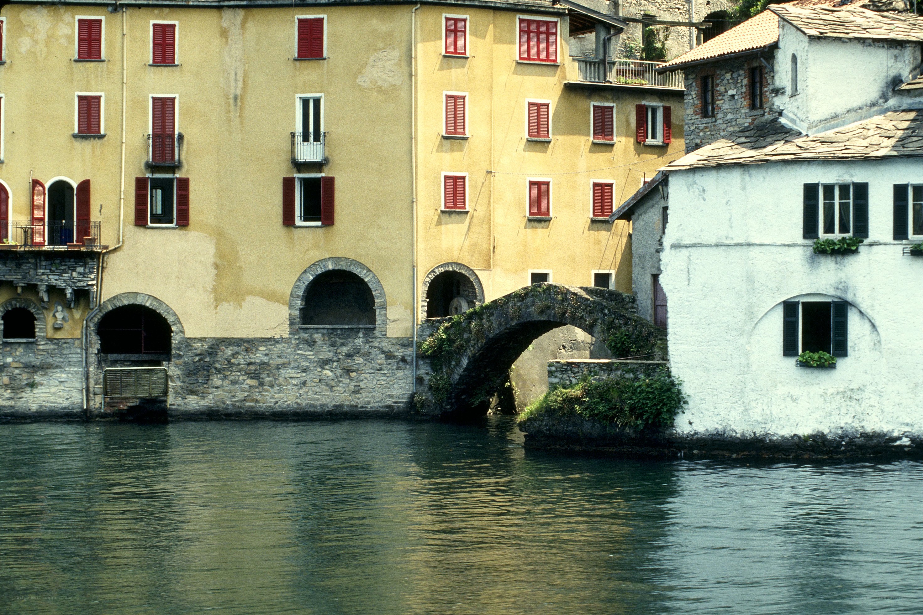 Old buildings by the water