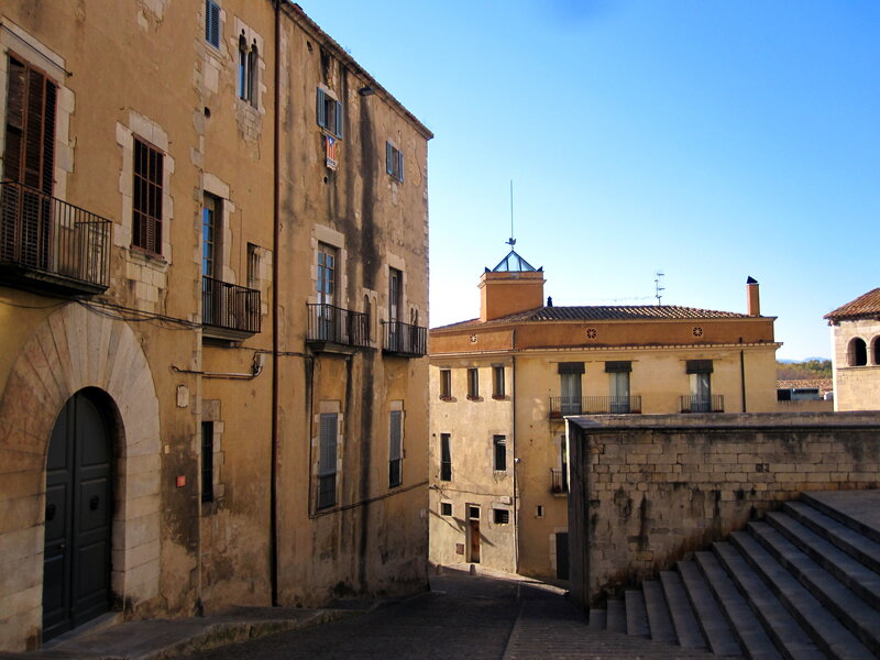 Old Buildings in Alley — Beige