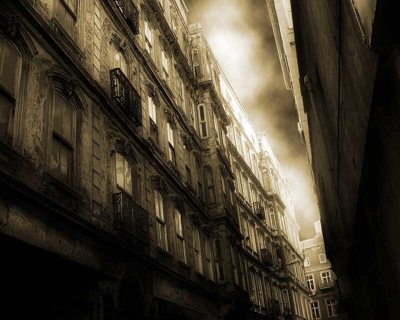 Old Buildings in Alley