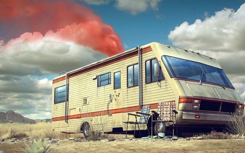 Old Camper in Desert