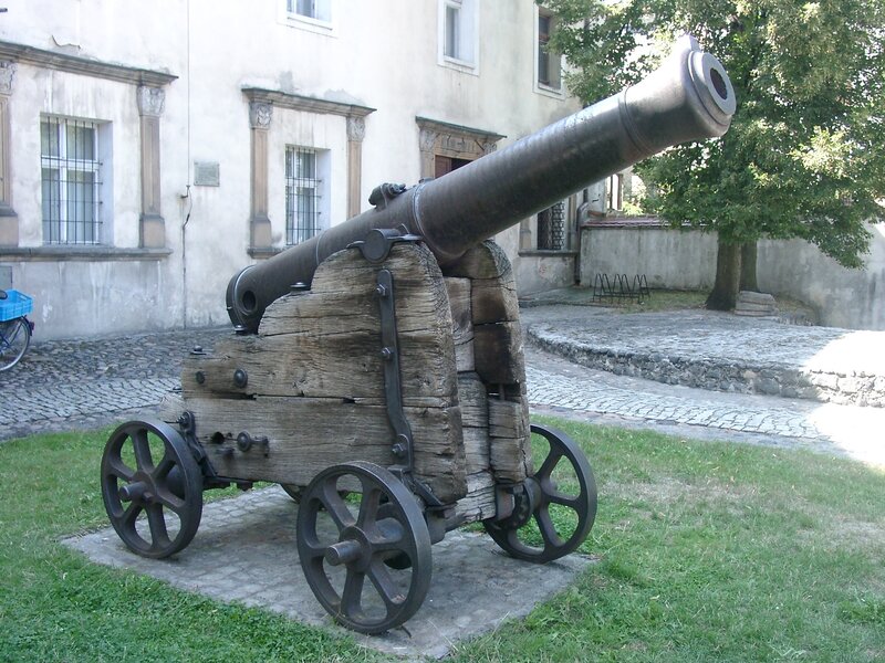 Old cannon on display