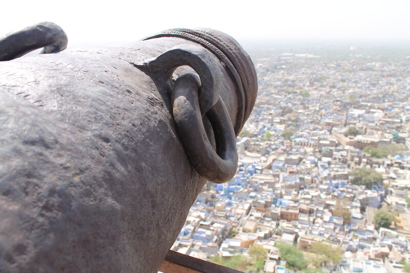 Old Cannon Overlooking City