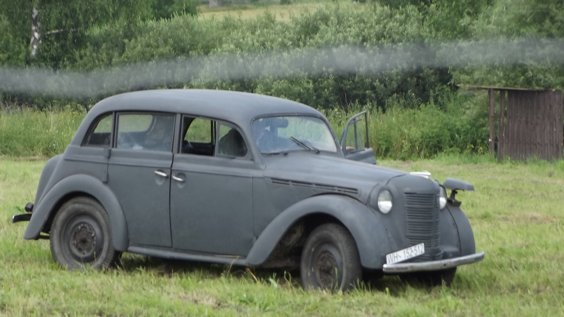 old car in a field