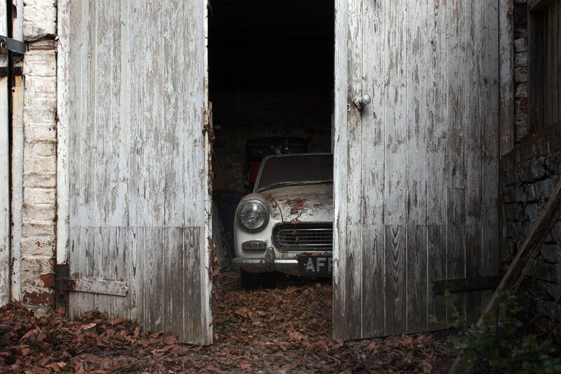 Old Car in Barn