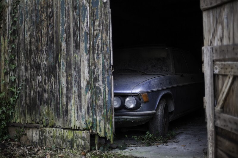 Old Car in Shed